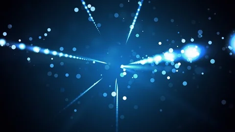 Cold Deco Particle Streaks Stock Footage 92339189