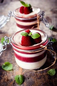 Cold dessert Stock Photos