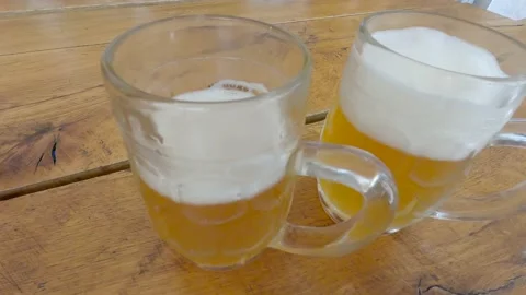 Cold draft beer Stock Footage 139126100