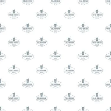 Cold drink pattern seamless Stock Illustration