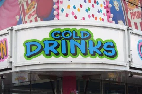 Cold drink sign Stock-Fotos