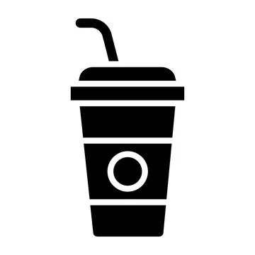 Cold Drink Vector Icon Design Illustration Stock Illustration