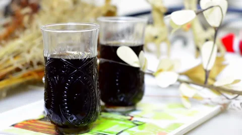 Cold drink wine glass background Stock Footage 38386576