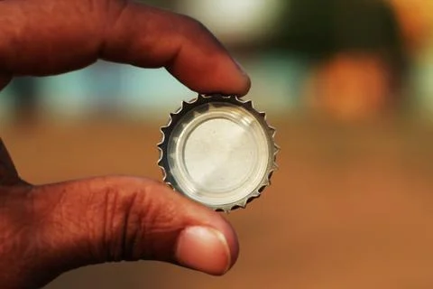 Cold drinks bottle cap Stock Photos