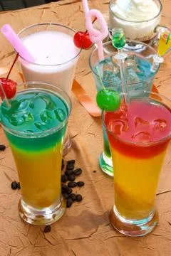 Cold drinks Foto stock