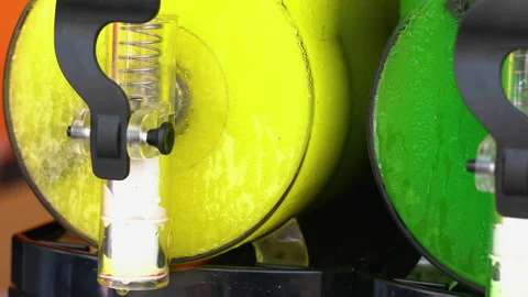 Cold drinks. Slush puppy machine. Stock Footage 171305614