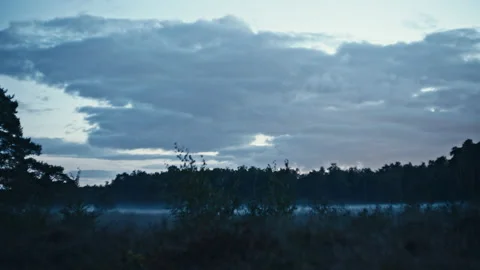 Cold Dusk Timelapse with Human Elements Stock Footage 212476232