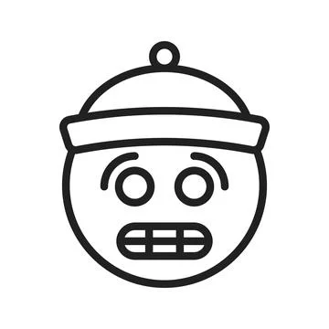 Cold Face icon vector image. Suitable for mobile apps, web apps and print media. Illustrazione stock