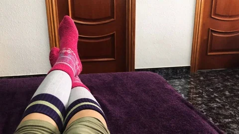 Cold Feet Stock Footage 98686720