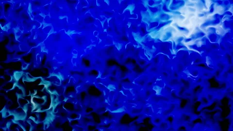 Cold fire with blue and white flames. Seamless loop. Stock Footage 171769380