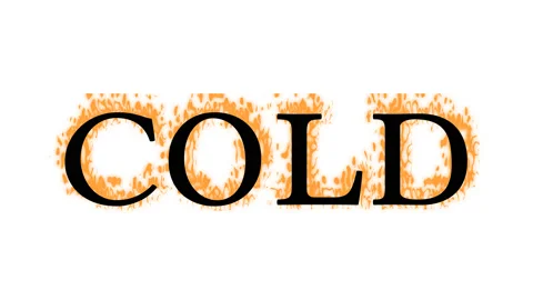 Cold fire text effect white isolated background Stock Footage 138072021