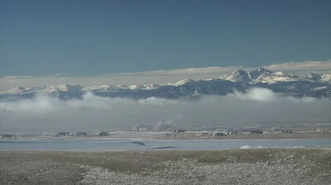 Cold Fog In Valley Stock Footage 54757884