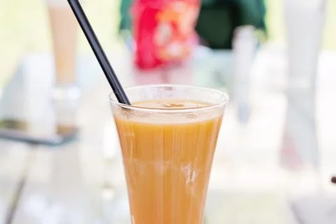 Cold fresh cocktail on the table Stock Photos
