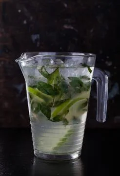 Cold fresh lemonade Stock Photos
