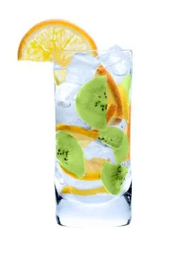 The cold fruit cocktail Stock Photos