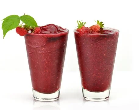 Cold fruit drinks Stock Photos