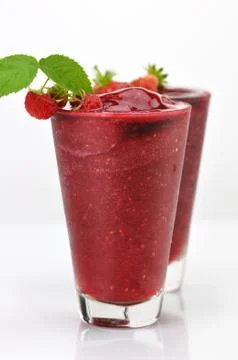 Cold fruit drinks Stock Photos