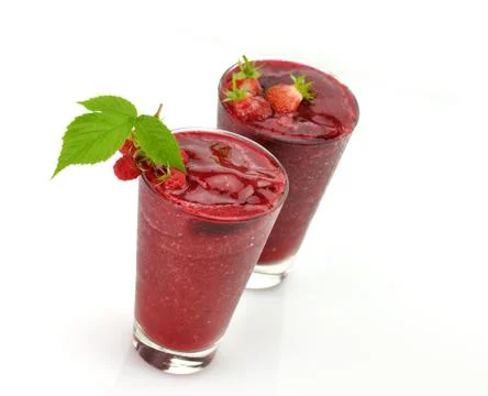 Cold fruit drinks Stock Photos