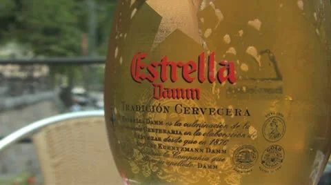 Cold glass of beer Stock Footage 9270382