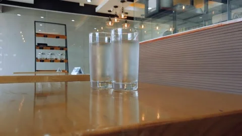 Cold Glasses of Water Stock Footage 160709925