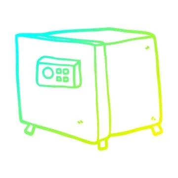 Cold gradient line drawing cartoon safe イラスト素材