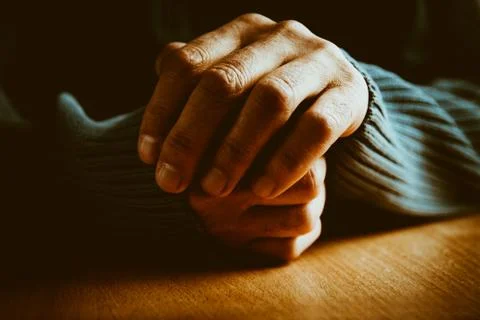 Cold hands Stock Photos