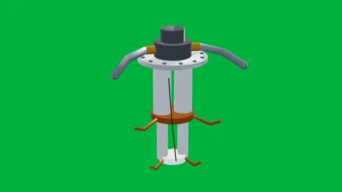 Cold head cryo 3d loop green screen 動画素材 342913006