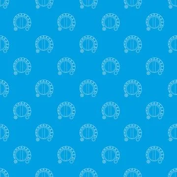 Cold heat regulator pattern vector seamless blue 스톡 일러스트