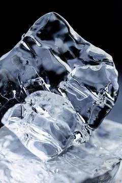 Cold ice in closeup 写真素材