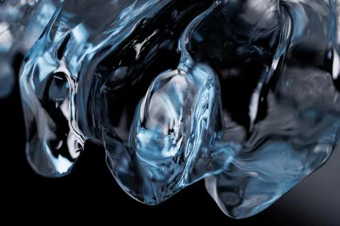 Cold ice in closeup Photos