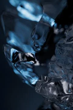 Cold ice in closeup Photos
