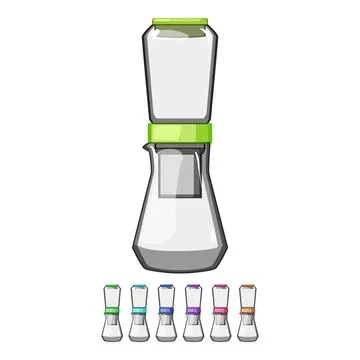 Cold ice drip coffee cartoon vector graphic Stock Illustration