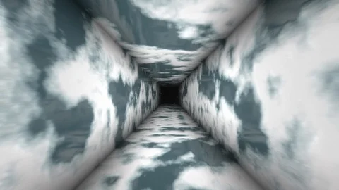 Cold ice tunnel. Seamless loop Stock Footage 115151982