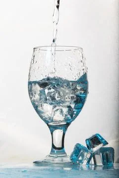 Cold ice water Foto stock