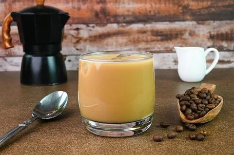 Cold iced coffee Stock Photos