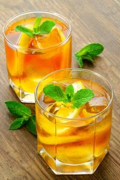 Cold iced tea Stock Photos