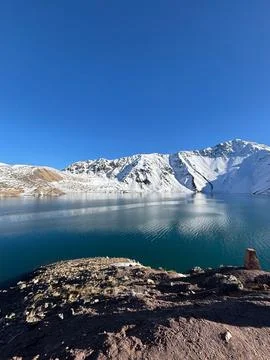 Cold Lake in the Mountains Stock Photos