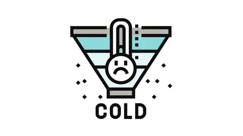 Cold leads color icon animation Stock Footage 326100682