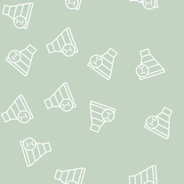 Cold leads line vector seamless pattern Stock Illustration