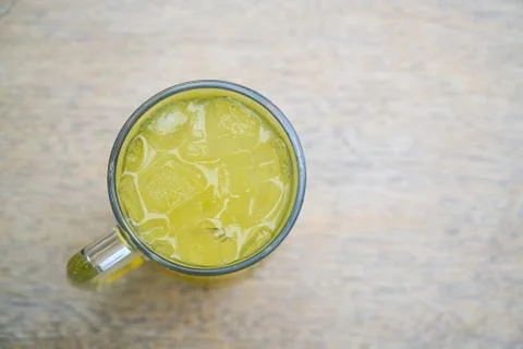 Cold Lemonade on the Table Stock Photos