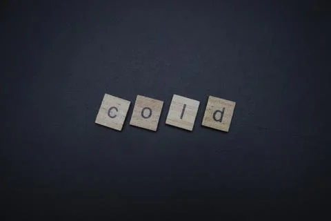 Cold Letters Stock Photos