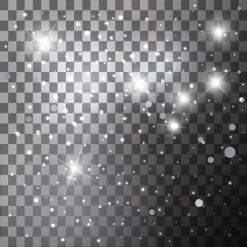 Cold lights on transparent background Stock Illustration