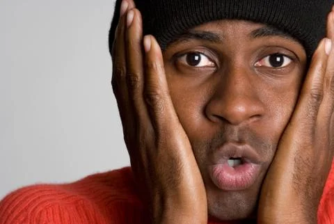 Cold man Stock Photos