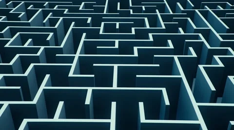 Cold Maze Flyover 库存影片 58587266