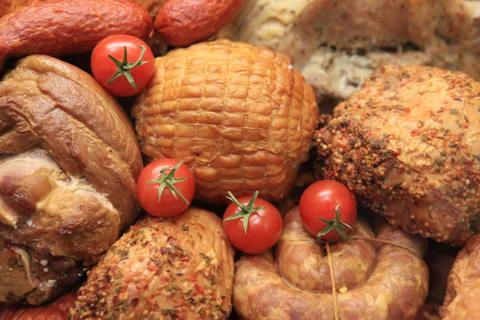 Cold meat. Foto stock