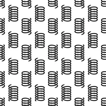 Cold metal spring pattern seamless vector Stock Illustration