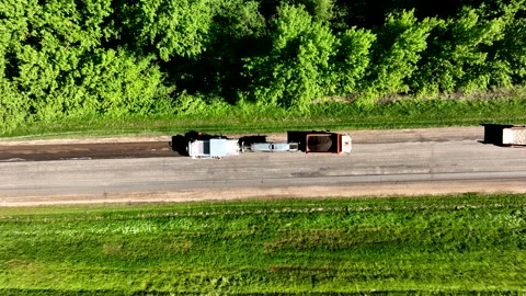 Cold milling during road construction and asphalt repair. Cold milling machine Stock Footage 201402997