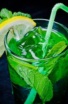 Cold Mojito closeup Foto stock