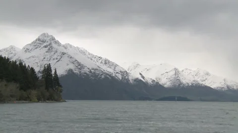 Cold mountain lake Stock Footage 1305469