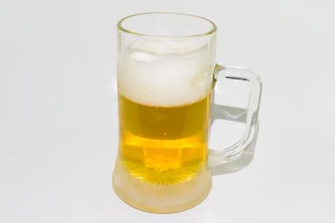 Cold mug of beer Stock Photos